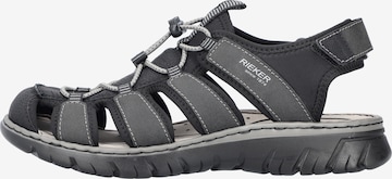 Rieker Hiking Sandals in Black