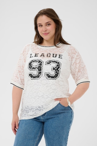 KAFFE CURVE Shirt 'KCbella ' in White: front