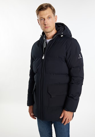 DreiMaster Maritim Winterjacke in Schwarz: predná strana