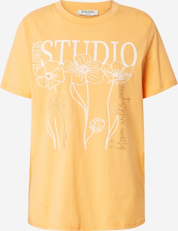 Sublevel T-shirt i orange: framsida