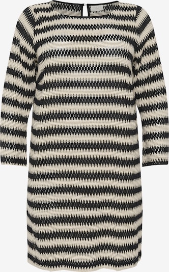 KAFFE CURVE Kleid 'Molina' in sand / schwarz, Produktansicht