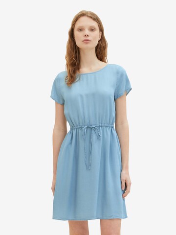 TOM TAILOR DENIM Summer Dress in Blue: front