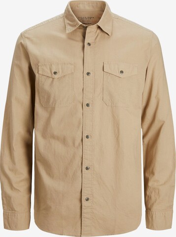 JACK & JONES Regular Fit Hemd 'SUMMER FIELD' in Braun: predná strana