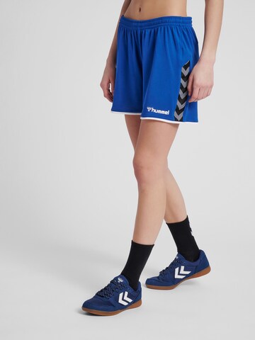 Hummel Regular Sportbroek 'Poly' in Blauw