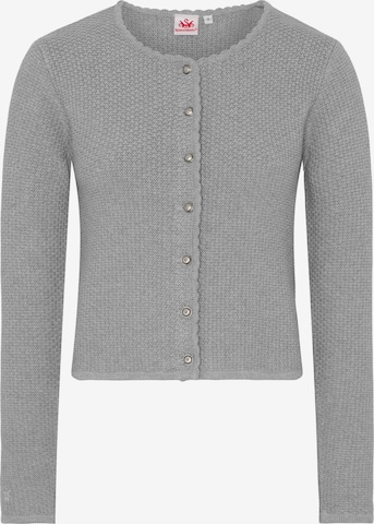 SPIETH & WENSKY Knit Cardigan 'Pupa' in Grey: front