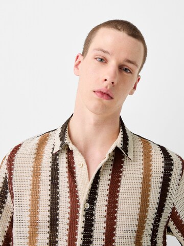 Bershka Regular fit Srajca | bež barva