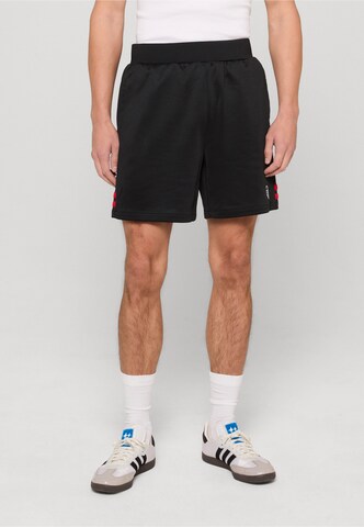 Sergio Tacchini Loosefit Broek 'New Orion' in Zwart: voorkant