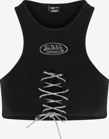 Von Dutch Originals Toppi 'Seneca' värissä musta: etupuoli