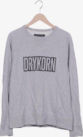 DRYKORN Sweatshirt & Zip-Up Hoodie in L in Grey: front
