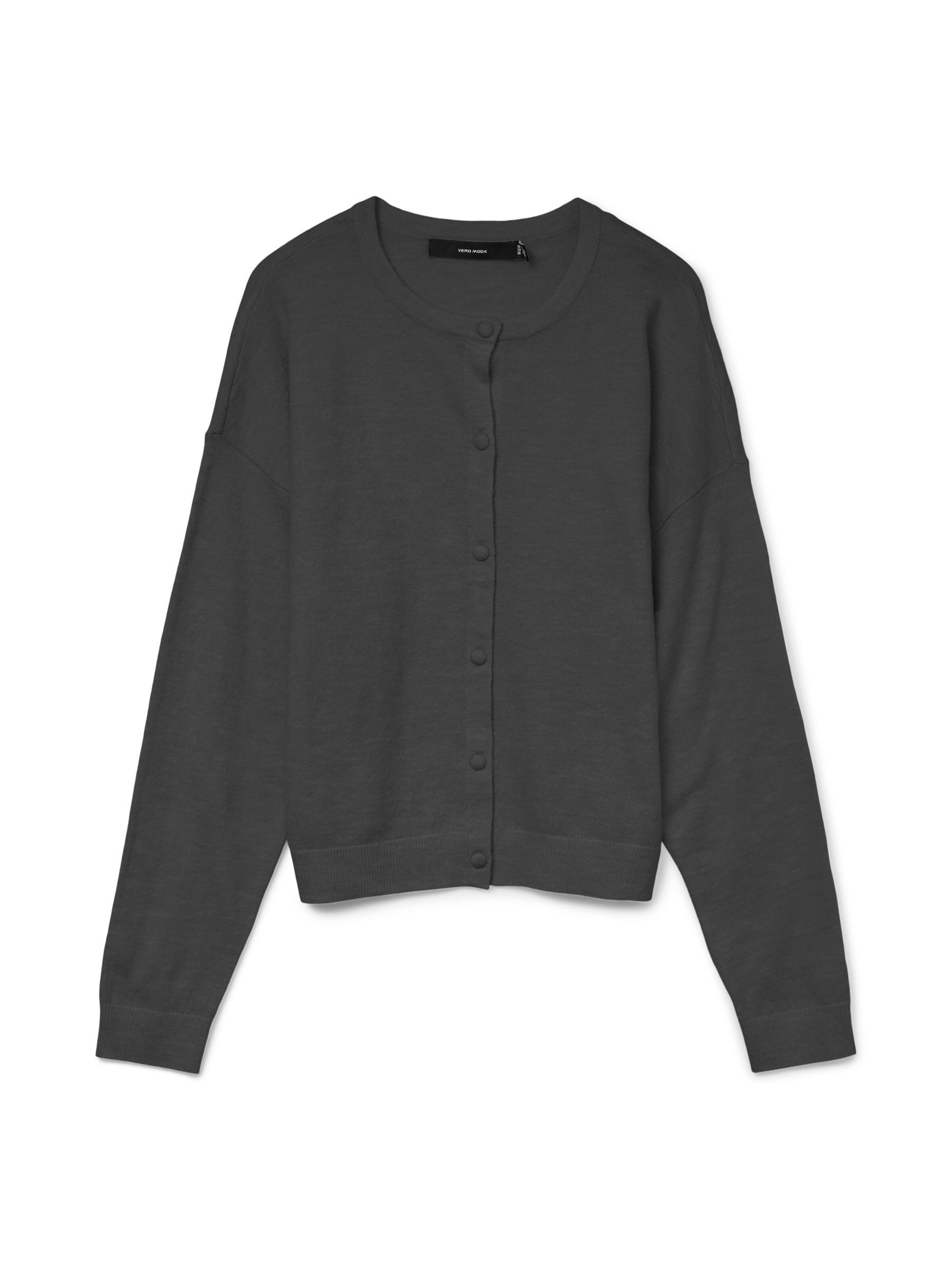 Vero Moda Curve - Cárdigan 'VMCMarina' en gris: frente