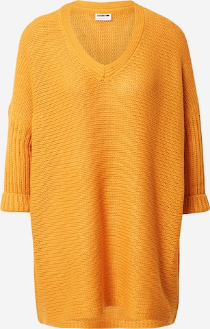 Pullover extra large 'Vera' di Noisy may in arancione: frontale