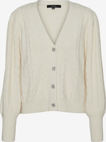 VERO MODA Gebreid vest 'EWELKE' in Beige: voorkant