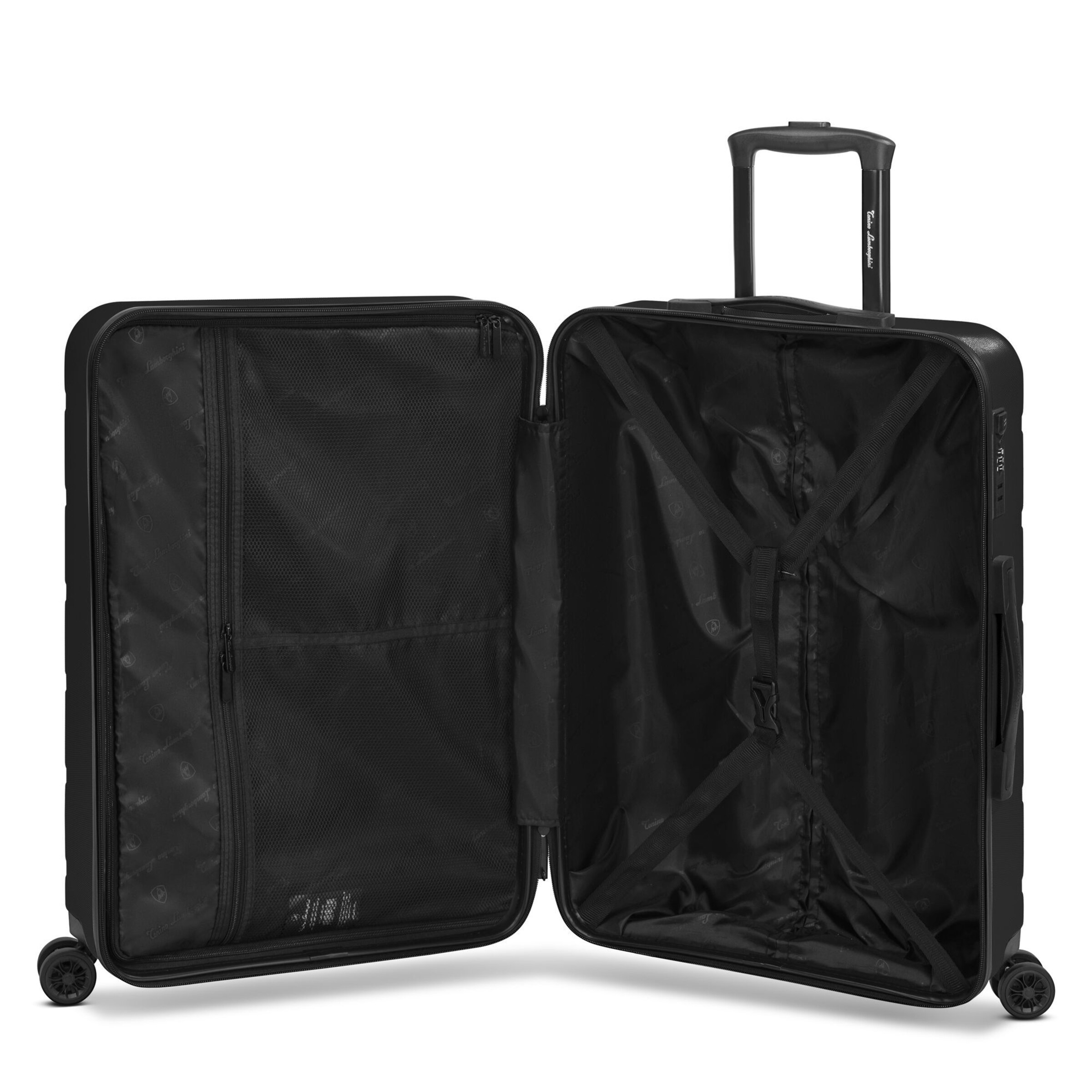 Trolley 'Bologna' di Tonino Lamborghini in nero