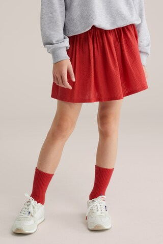 WE Fashion Skirt in Red: front
