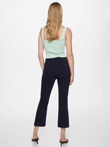 MANGO Bootcut Broek 'Trompy' in Blauw