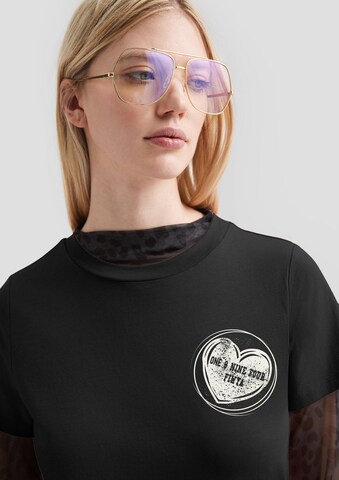 QS Shirt in Zwart