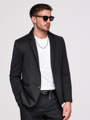 Regular fit Giacca da completo di Ombre in nero