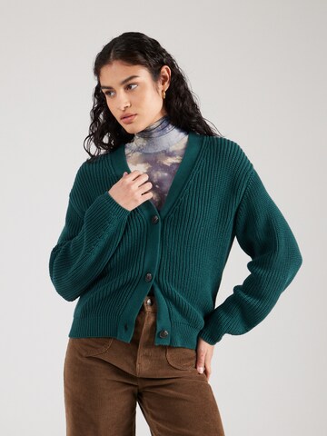 ABOUT YOU Knit Cardigan 'Sana' in Green: front