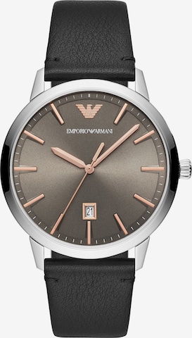 Emporio Armani Analoguhr in Schwarz: predná strana