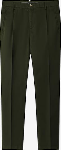 Hackett London Tapered Suorat housut 'Sloane' värissä vihreä: etupuoli