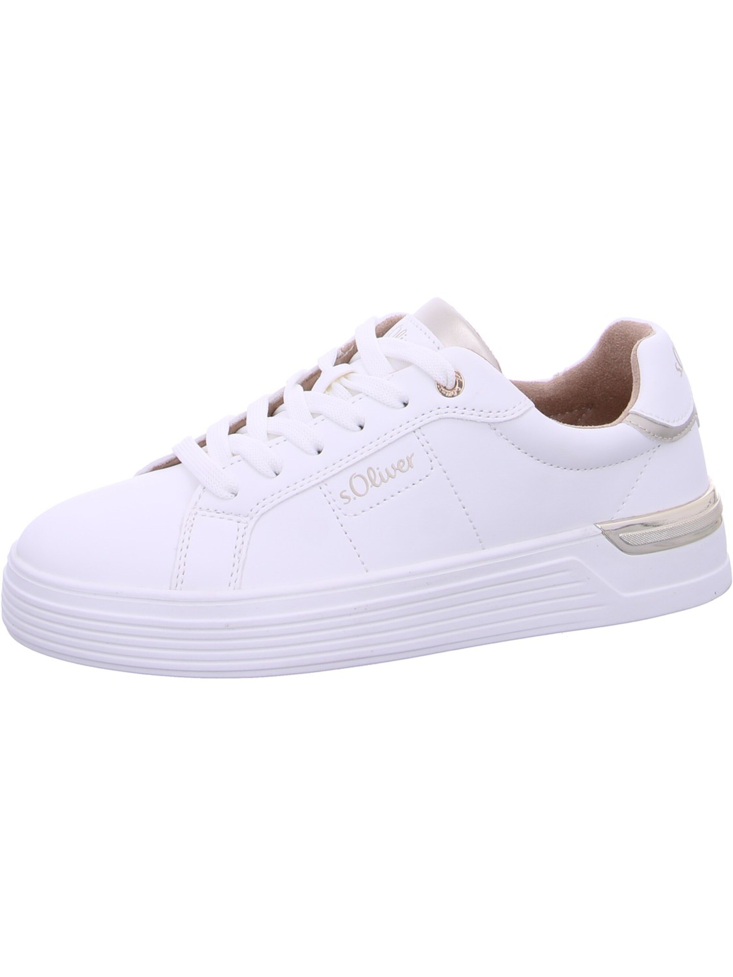 S. Oliver Sneaker low 's.Oliver Sneaker Weiß'‌‌‌‌‌‌‌ in Weiß: Vorderseite