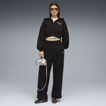 PUMA Sweatjacke 'Essentials Graphics' in Schwarz