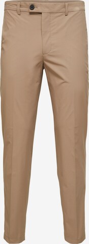 Coupe slim Pantalon 'Fremont' SELECTED HOMME en gris : devant