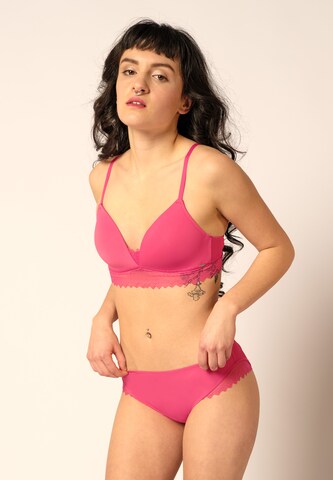 Skiny Triangle Bra in Pink