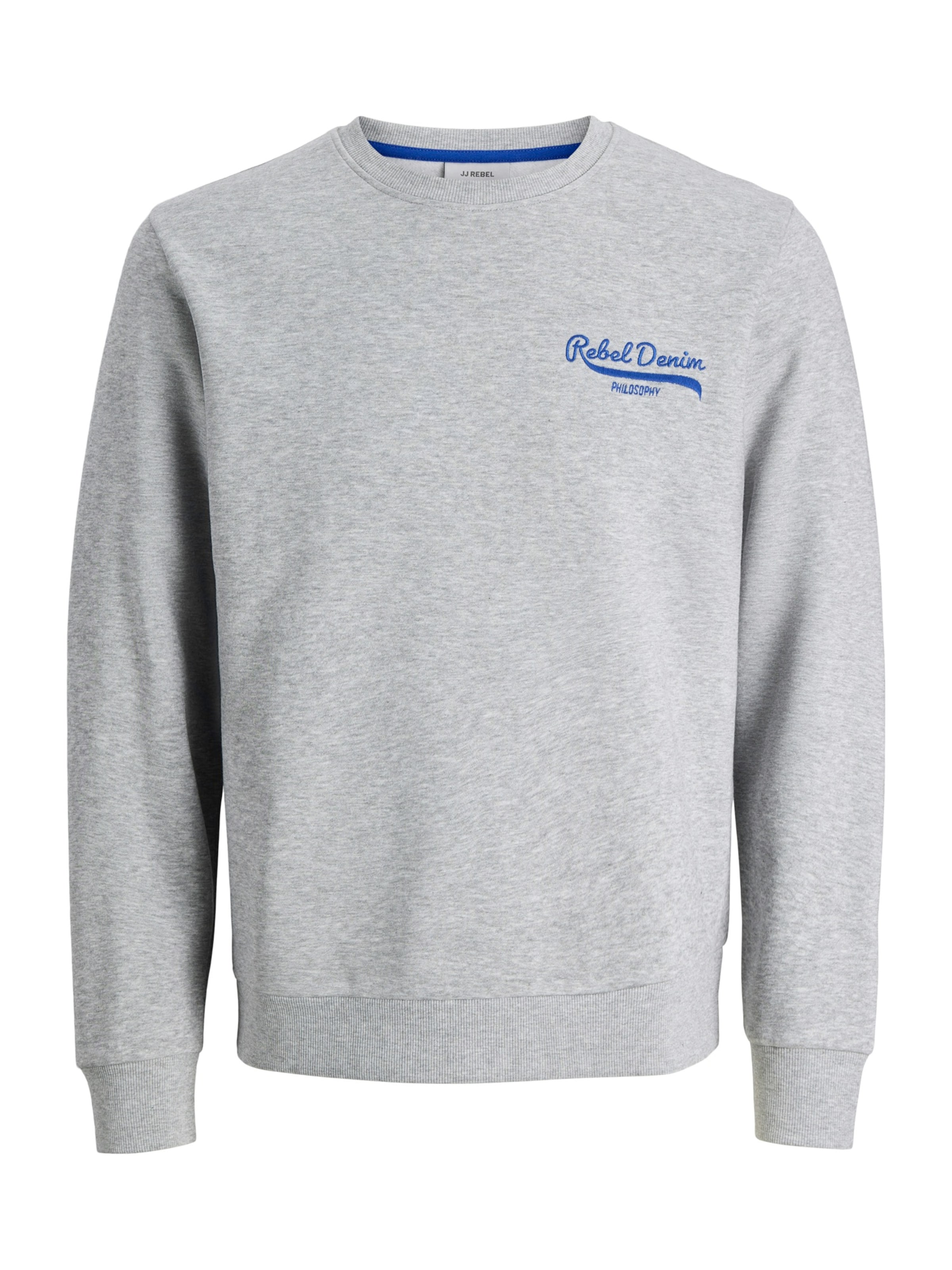JJ Rebel Μπλούζα φούτερ 'JREBKIM' σε γκρι: μπροστά