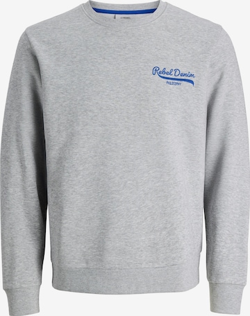 JJ Rebel Mikina 'JREBKIM' – šedá: přední strana