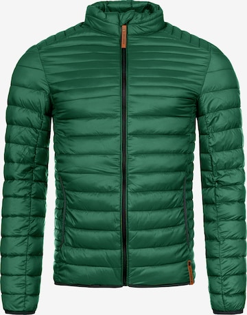 INDICODE JEANS Between-Season Jacket 'Islington' in Green: front