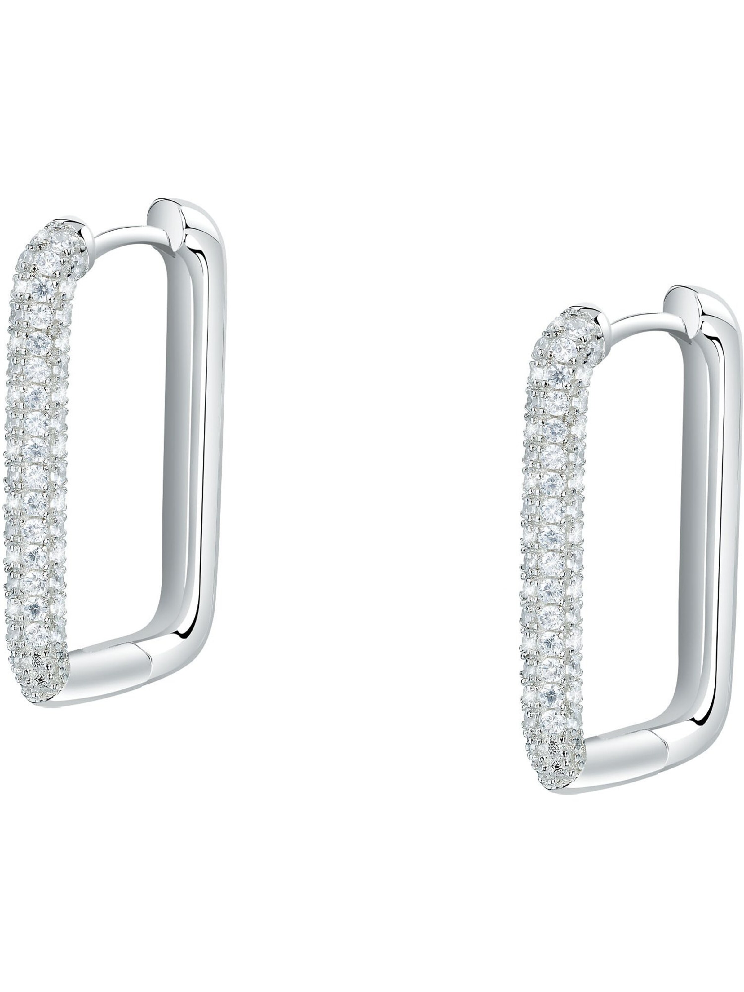CHRIST Earrings in One Size in Silver / Transparent, Item view