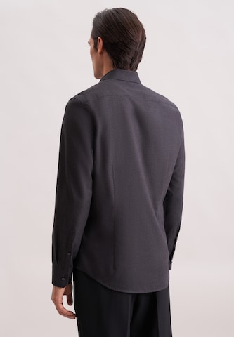Coupe slim Chemise business 'Schwarze Rose' SEIDENSTICKER en violet
