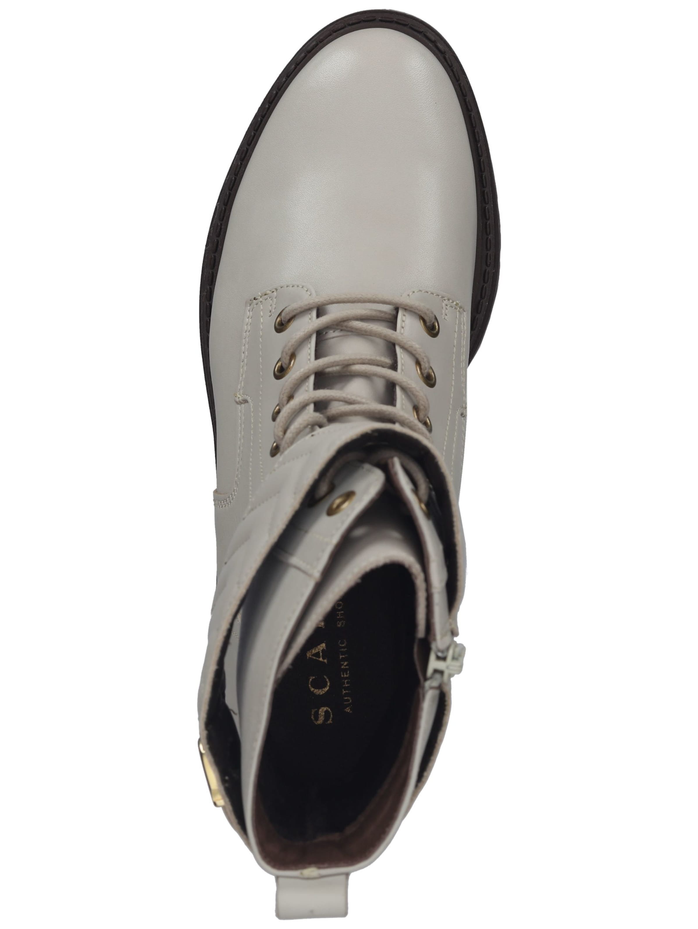 SCAPA Lace-up bootie in Beige