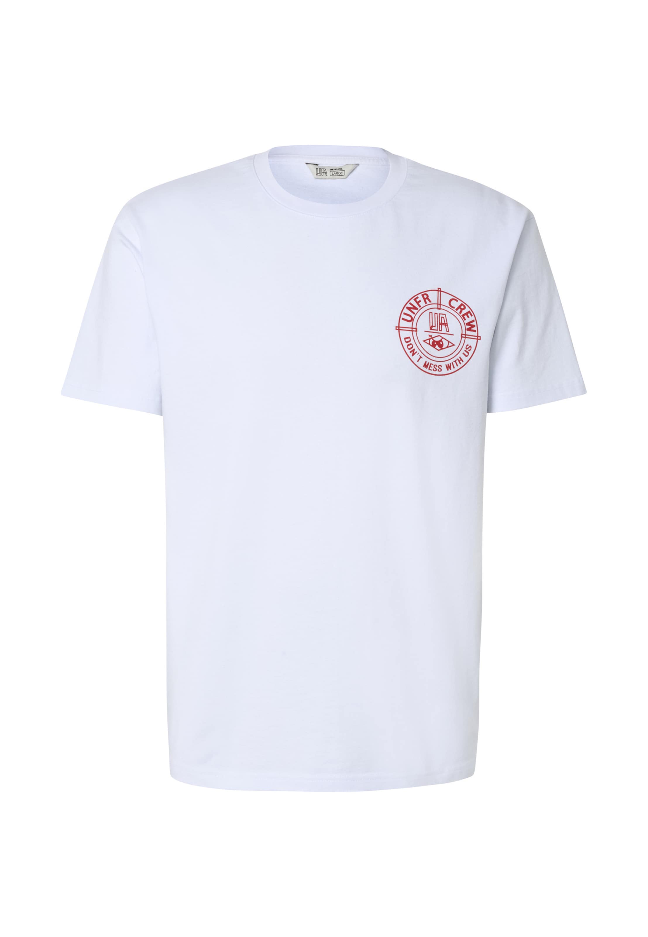 Unfair Athletics T-Shirt 'Dmwu' in Weiß: Vorderseite