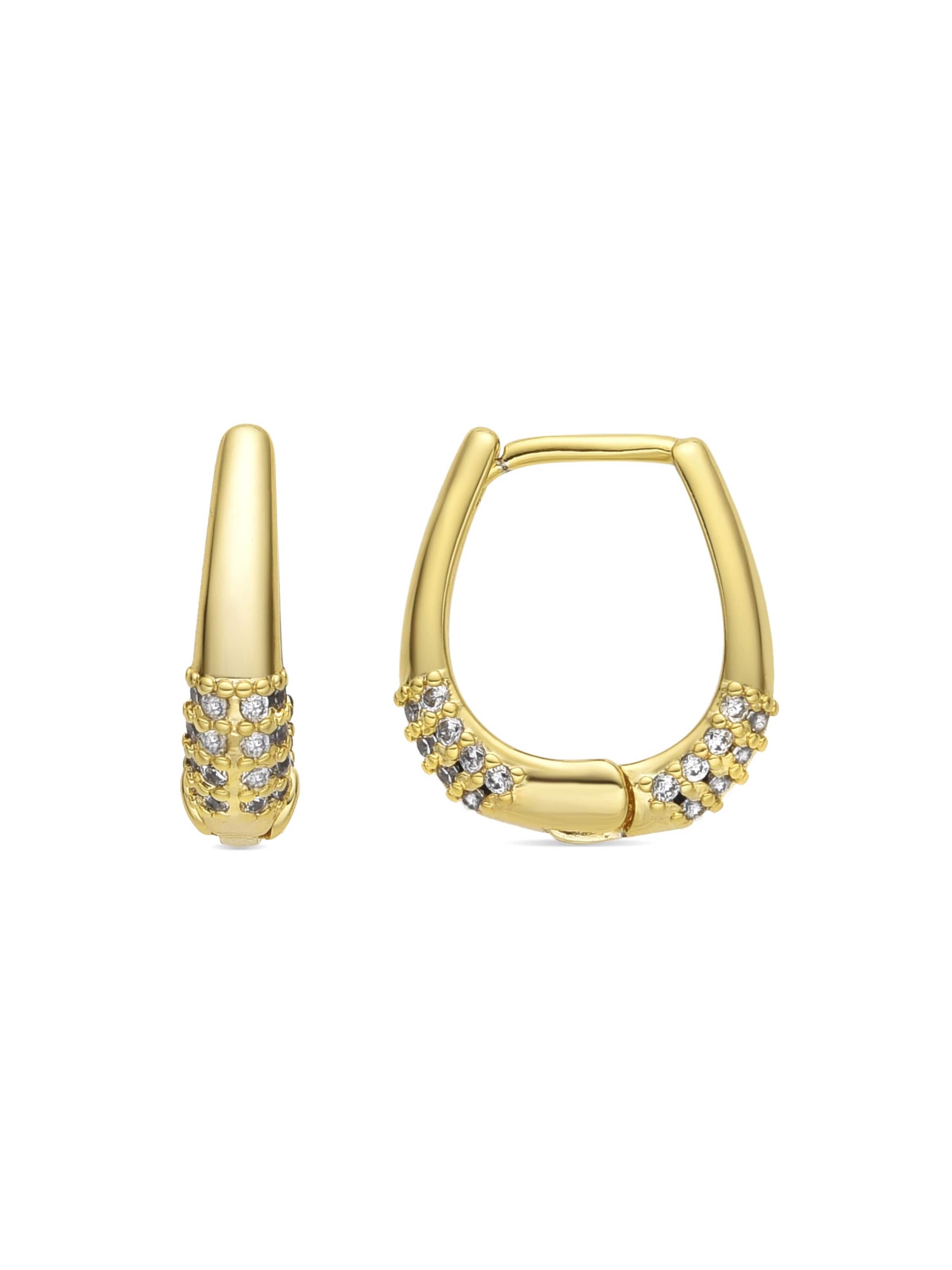 Luxenter - Pendientes 'Redi' en oro: frente