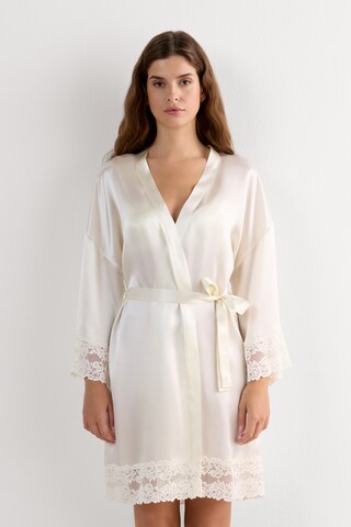 INTIMISSIMI Dressing Gown 'Pretty Flowers' in White