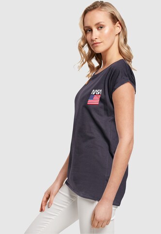 T-shirt 'NASA - Stars and Stripes' Merchcode en bleu