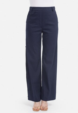 HELMIDGE Loosefit Broek in Blauw: voorkant