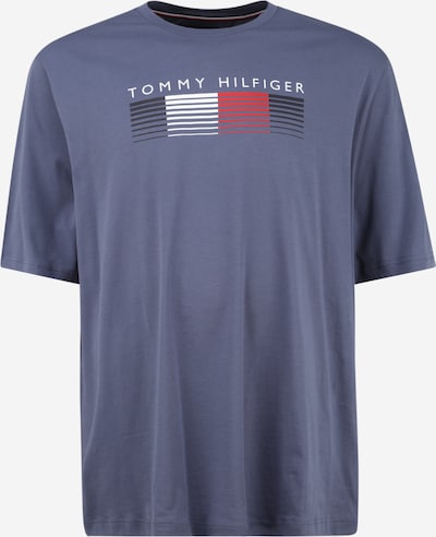 Tommy Hilfiger Big & Tall T-Shirt en bleu nuit / bleu-gris / rouge clair / blanc, Vue avec produit