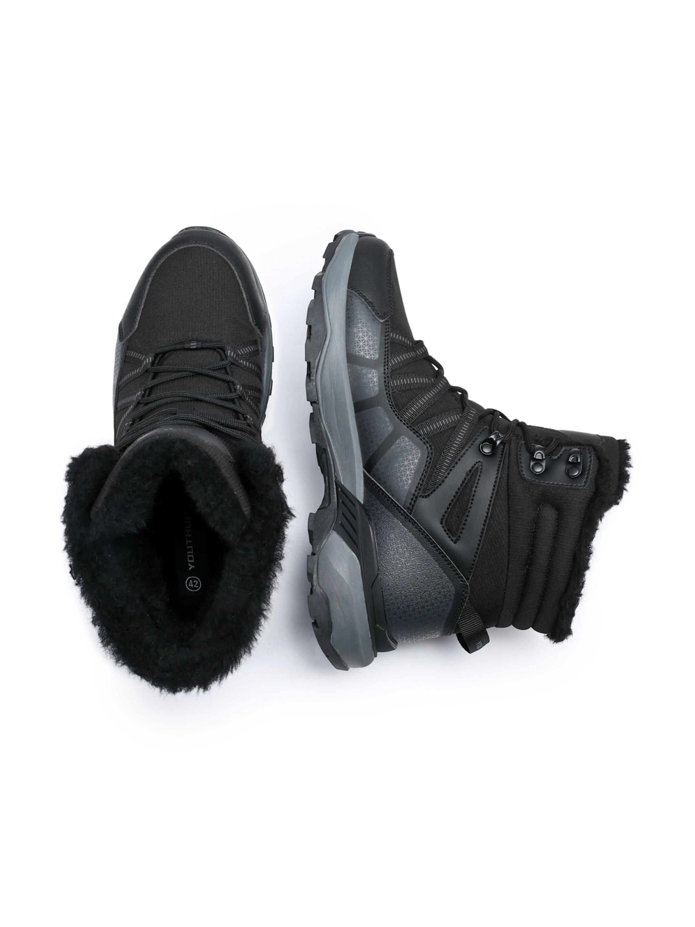YOUTHUP Snow Boots 'Trittfest' in Black