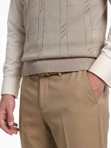 ALLTHEMEN Pullover 'Gitterlicht'‌‌ in Beige