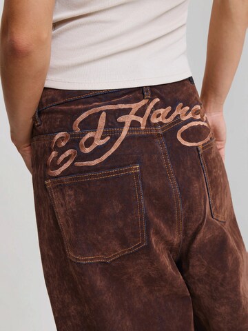 Ed Hardy Wide leg Jeans 'Signature Eagle' in Bruin