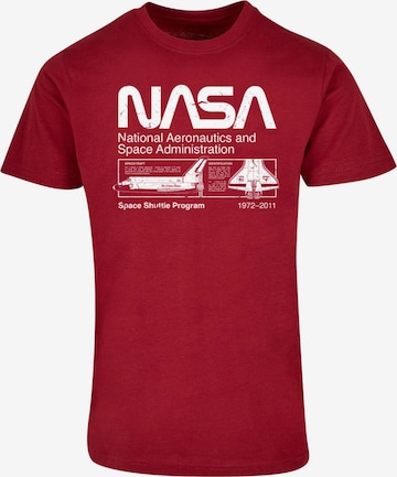 ABSOLUTE CULT Shirt 'Nasa - Space Shuttle Program' in Red: front