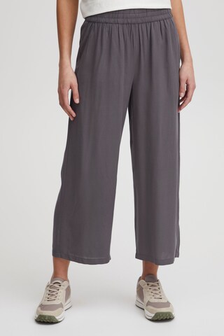 Wide leg Pantaloni 'Elisabeth' di Oxmo in grigio: frontale