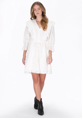 DreiMaster Vintage - Vestido en blanco