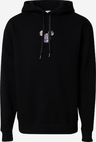 ABOUT YOU x Disney Sweatshirt 'Yaren' in Zwart: voorkant