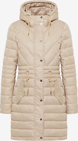 Manteau d’hiver faina en beige : devant