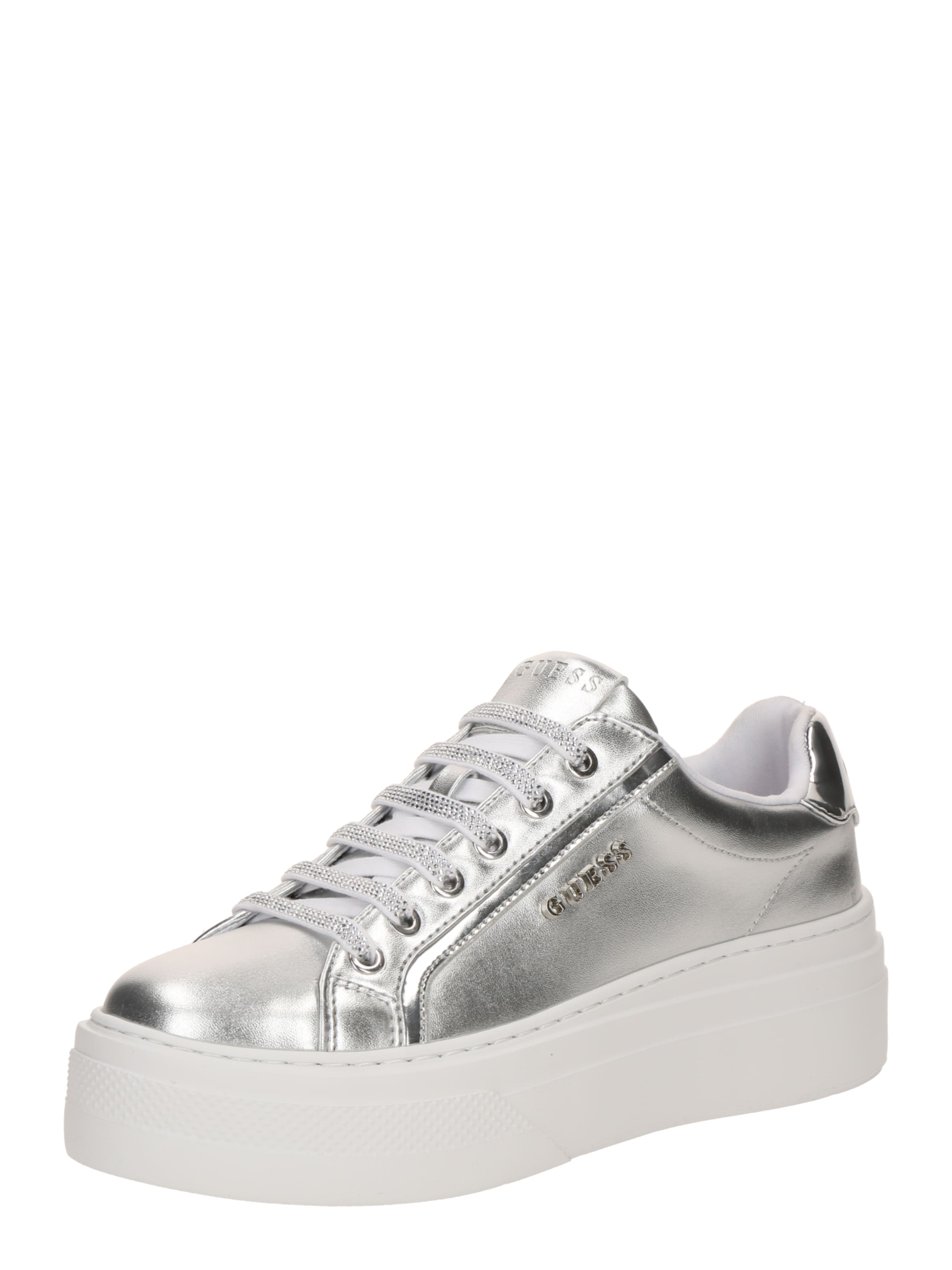 Baskets basses 'Ameria' GUESS en argent : devant