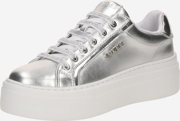 GUESS - Zapatillas deportivas bajas 'Ameria' en plata: frente